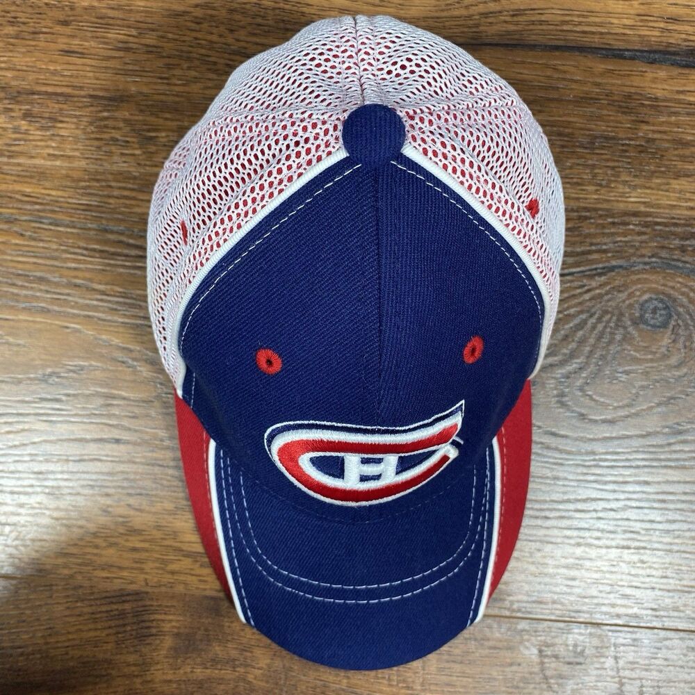Zephyr Montreal Canadiens NHL Hat Men Mesh Inlay Navy Blue Red Z-Fit One Size - Picture 5 of 8